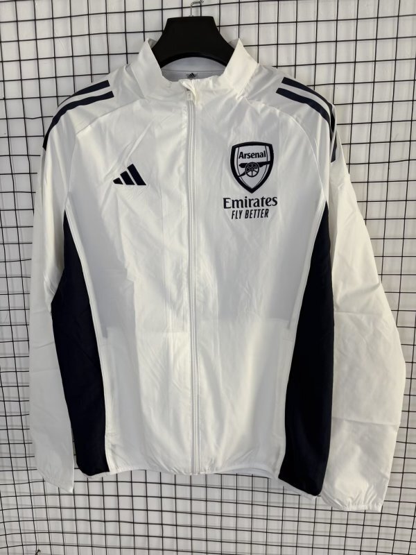 AAA Quality Arsenal 25/26 Wind Coat - White/Black